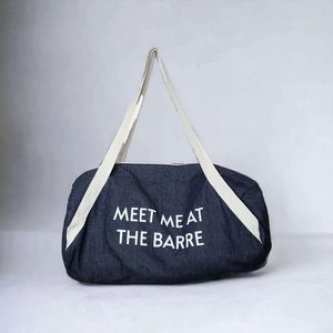 Private Party Meet Me At The Barre Dark Denim Duffle Bag